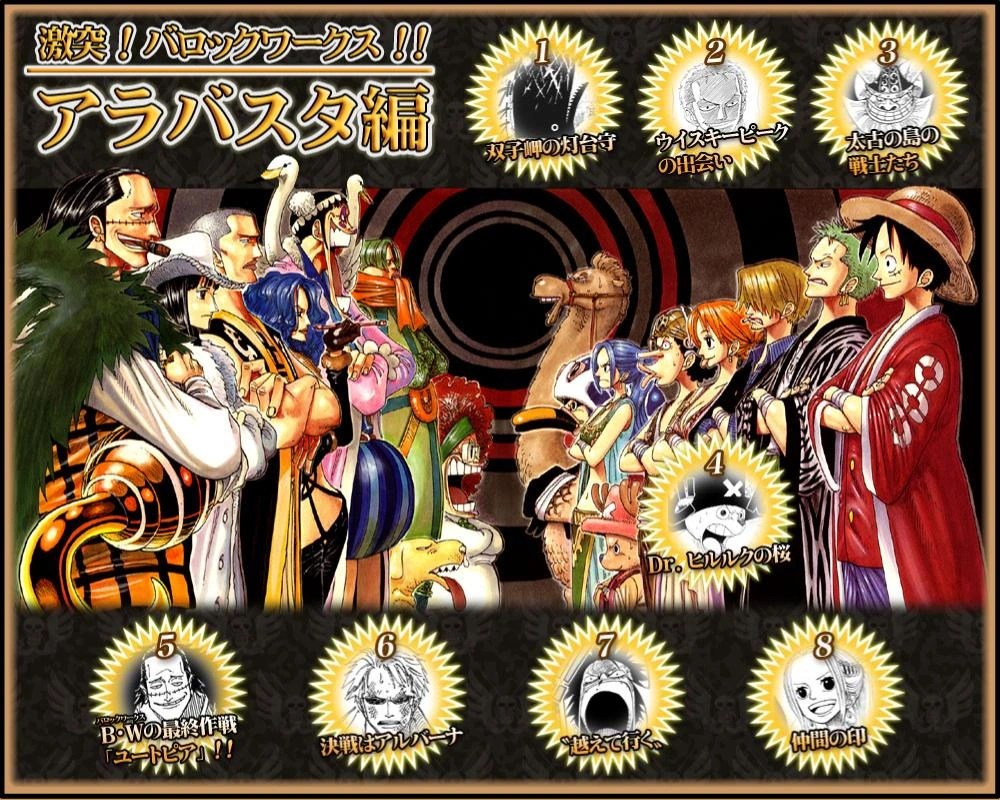 A shot of our crew facing off against this saga's villains 